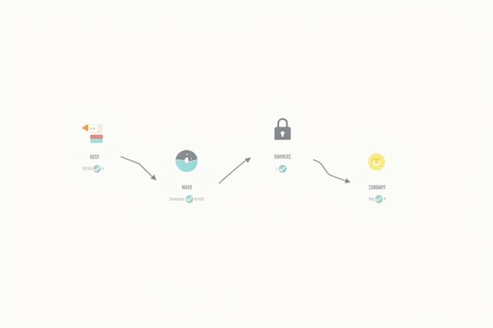 Икона, изобразяваща процес на регистрация или onboarding с няколко стъпки